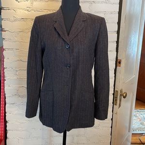 Pendleton Pinstripe 3 Button Blazer Size 6